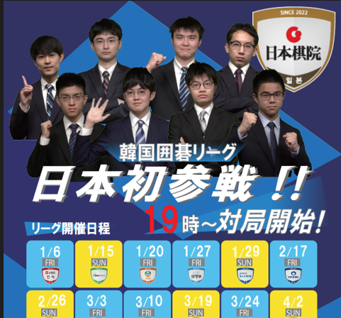 韓国囲碁リーグ(KBリーグ)秀哉にてはじまる!!